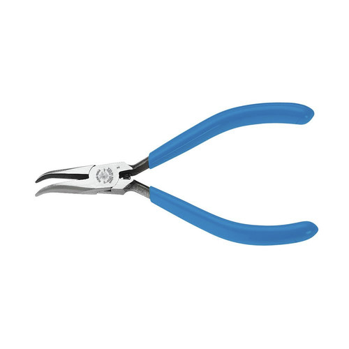Needle Nose Pliers | Klein Tools D320-41/2C 5 in. Curved Chain Needle Nose Electronics Pliers image number 0