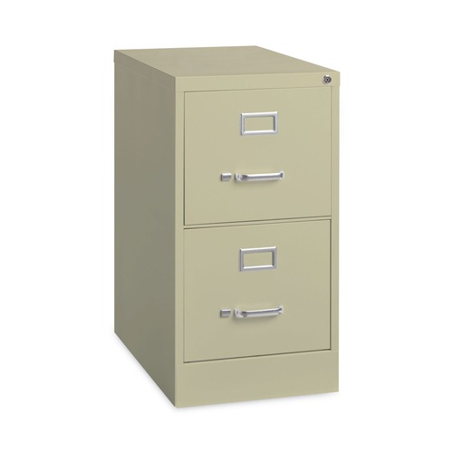 Office Filing Cabinets & Shelves | Alera 26117 15 in. x 22 in. x 28.37 in. Letter-Size Two-Drawer Economy Vertical File - Putty image number 0