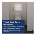 Office Jansan | Tork TC0020 14.5 in. x 17 in. Half-Fold Paper Toilet Seat Cover - White (250/Pack, 20 Packs/Carton) image number 6