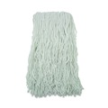 Mops | Boardwalk BWKRM03024S Banded Rayon 24 oz. Cut-End Mop Heads - White (12/Carton) image number 8