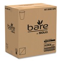 Cups and Lids | SOLO 412RCN-J8484 12 oz. Bare Eco-Forward Recycled Content PCF Paper Hot Cups - Green/White/Beige (1000/Carton) image number 4