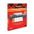 Office Jansan | Scotch TP3854-100 9 in. x 11.5 in. 3 mil Laminating Pouches - Gloss Clear (100/Pack) image number 2
