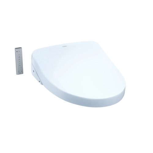 Bidets | TOTO SW3046#01 WASHLET S500e Elongated Bidet Toilet Seat with ewaterplus and Contemporary Lid (Cotton White) image number 0