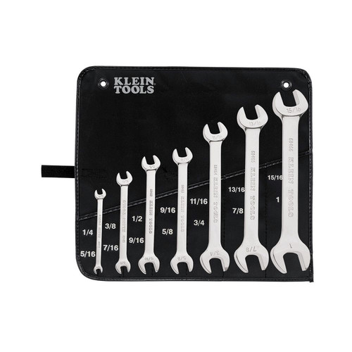 Combination Wrenches | Klein Tools 68452 7-Piece Open-End Wrench Set image number 0