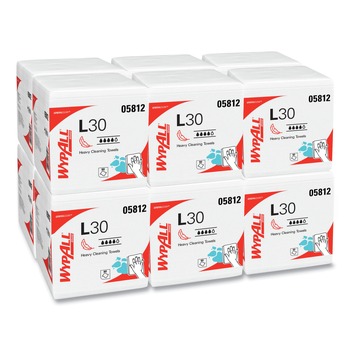 WypAll L30 Quarter Fold 12.5 in. x 12 in. Towels (90/Polypack, 12 Polypacks/Carton)
