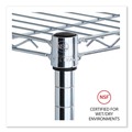 Office Jansan | Alera ALESW583624SR Industrial Wire Shelving 36 in. x 24 in. Extra Wire Shelves - Silver (2-Piece/Carton) image number 4