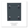 Office Carts & Stands | Alera ALEPBFFCH 14.96 in. x 19.29 in. x 27.75 in. 2 Legal/Letter-Size File Drawers Left or Right File Pedestal with Full-Length Pull - Charcoal image number 6