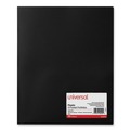 Mothers Day Sale! Save an Extra 10% off your order | Universal UNV20540 100-Sheet Capacity 11 in. x 8.5 in. 2-Pocket Plastic Folders - Black (10/Pack) image number 0
