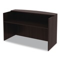 Office & Office Supplies | Alera ALEVA327236ES Valencia Series 71 in. x 35.5 in. x 29.5 in. - 42.5 in. Reception Desk with Transaction Counter - Espresso image number 1