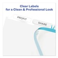 Office Jansan | Avery 11449 11 in. x 8.5 in. 5-Tab Clear Label Plastic Dividers with Printable Label Strip - Frosted Clear Tabs (1-Set) image number 2