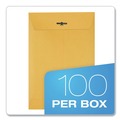 Office Jansan | Quality Park QUA37863 Clasp Envelope, #63, Square Flap, Clasp/gummed Closure, 6.5 X 9.5, Brown Kraft, 100/box image number 8