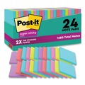 Office Jansan | Post-it Notes Super Sticky 654-24SSMIA-CP 3 in. x 3 in. Pads in Supernova Neon Collection Colors (24 Pads/Pack) image number 0
