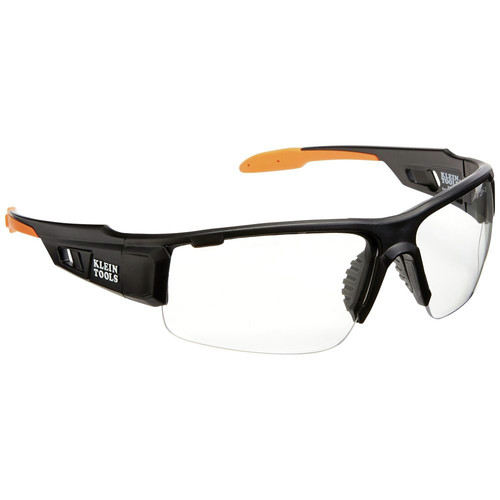 Safety Glasses | Klein Tools 60161 Professional Semi Frame Safety Glasses - Clear Lens image number 0