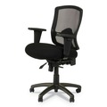  | Alera ALEET4017 Etros Series 17.16 in. to 20.86 in. Seat Height Mesh Mid-Back Petite Multifunction Chair - Black image number 1