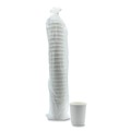 Food Service | Boardwalk BWKDW8HCUPPK 8 oz Double-Walled Paper Hot Cups - White (25/Pack) image number 2