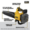 Handheld Blowers | Dewalt DCBL722B 20V MAX XR Lithium-Ion Brushless Handheld Cordless Blower (Tool Only) image number 3