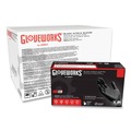 Disposable Gloves | Ammex GPNB48100 5 mil Industrial Powder-Free Nitrile Gloves - X-Large, Black (1000/Carton) image number 3