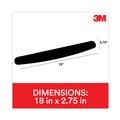 Office Jansan | 3M WR209MB Nonskid Base Antimicrobial Foam Keyboard Wrist Rest - Black image number 5