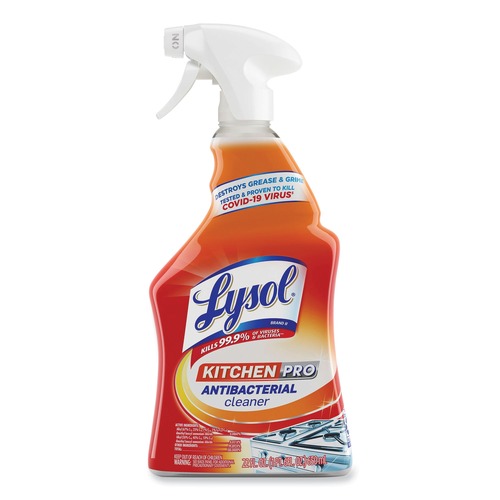 Cleaning & Janitorial Supplies | LYSOL Brand 19200-79556 22 oz Kitchen Pro Antibacterial Cleaner - Citrus Scent image number 0