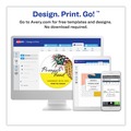 Office Jansan | Avery 22830 2.5 in. Diameter Print-to-the Edge Labels with SureFeed - Round Glossy White (90/Pack) image number 6