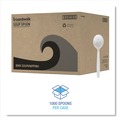 Office Jansan | Boardwalk BWKSOUPHWPPWH Heavyweight Polypropylene Cutlery Soup Spoon - White (1000/Carton) image number 3