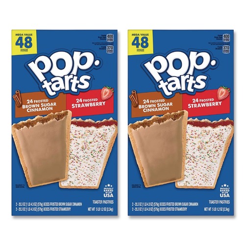 Snacks | Green Rabbit 810128792035 Pop Tarts - Brown Sugar Cinnamon/Strawberry (96/Carton) image number 0