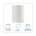 Paper Towels and Napkins | Boardwalk 8123 2 in. Core 1-Ply 8 in. x 600 ft. Hardwound Paper Towels - White (12/Carton) image number 4
