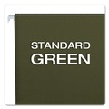 Office Jansan | Pendaflex 81600 Letter Size Straight Tabs Hanging Folders - Standard Green (25/Box) image number 1