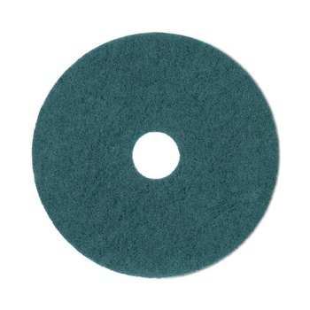 Boardwalk BWK4020GRE 20 in. Diameter Heavy-Duty Scrubbing Floor Pads - Green (5/Carton)