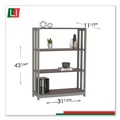 Office & Office Supplies | Linea Italia LITTR735MOC 31-1/2 in. x 11-5/8 in. x 43-1/4 in. Three-Shelf Trento Line Bookcase - Mocha image number 5