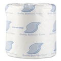 GEN GN218 Wrapped Septic Safe 1-Ply Standard Bath Tissue - White (1000-Piece/Roll, 96 Rolls/Carton) image number 1