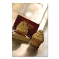 Food Trays, Containers, and Lids | SCT SCH 10004 7.88 in. x 3.88 in. x 0.88 in. 2-Cupcake Paper Holder Inserts - White/Brown (200/Bundle) image number 3