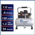 New Year New Savings! Save $25 off $150 | California Air Tools CAT-1P1060S 0.6 HP 1 Gallon Light and Quiet Steel Tank Hand Carry Air Compressor image number 5