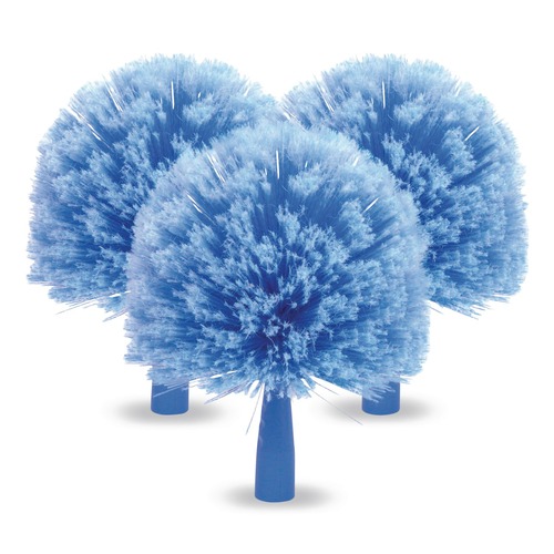 Dusters | Gritt Commercial GRI1033PK 8 in. Length Cobweb/Corner Duster Brush - Blue (3/Pack) image number 0