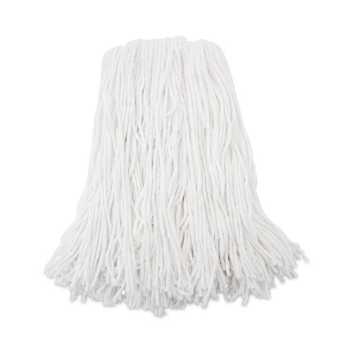 Mops | Boardwalk BWK216RCT 16 oz. Rayon Premium Cut-End Wet Mop Heads - White (12/Carton) image number 0