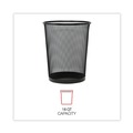 Trash Cans | Universal UNV20008 18 qt. Steel Mesh Wastebasket (Black) image number 6
