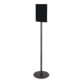 Labor Day Sale! Save $30 off $199! | Deflecto 692056 8.5 in. x 11 in. Insert 56 in. Tall Double-Sided Magnetic Sign Display - Clear/Black image number 0