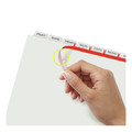 Office Jansan | Avery 11447 Index Maker 11 in. x 8.5 in. 8-Tab Print and Apply Clear Label Dividers - White (25/Box) image number 2