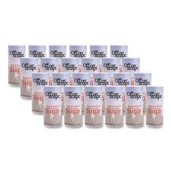 Office Snax 00019CT 20 oz. Reclosable Canister Of Sugar (24/Carton)
