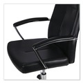 Office Chairs | Alera ALEWS4116 18.19 in. to 21.93 in. Seat Height Leather Task Chair Supports Up to 275 lb - Black Seat/Black Back image number 5