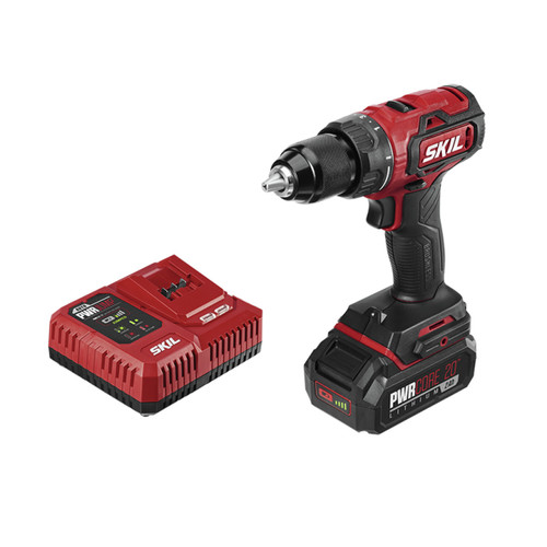 Drill Drivers | Skil DL529302 20V PWRCORE20 Brushless Lithium-Ion 1/2 in. Cordless Drill Driver Kit with Automatic PWRJUMP Charger (2 Ah) image number 0