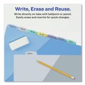 Office Jansan | Avery 16177 Write and Erase 11.13 in. x 9.25 in. 8-Tab 3-Hole Punched Durable Plastic Dividers with Slash Pocket - Assorted (1-Set) image number 3