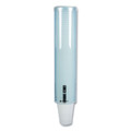 Food Service | San Jamar C3260TBL Pull-Type Water Cup Dispenser for 12 oz Cups - Large/Translucent Blue image number 4