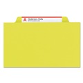 File Folders | Smead 19084 6 SafeSHIELD Fasteners 2 Dividers Legal Size 6-Section Pressboard Top Tab Pocket Classification Folders - Yellow (10/Box) image number 2