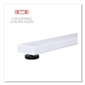 Office Desks & Workstations | Alera ALEWSL5959WB 59.05 in. x 59.05 in. x 29.53 in. L-Shaped Writing Desk - Beigewood/White image number 8