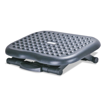 Alera 13.75 in. W x 17.75 in. D x 4.5 to 6.75 in. H Relaxing Adjustable Footrest - Black