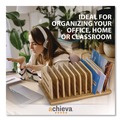 Office & Office Supplies | Officemate 71002 Bamboo Large File Sorter 9 Sections A6/A7/A8/A9/Legal/Letter/Tabloid Size Files 14.09 x 10.04 x 3.82 Brown image number 2