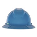 Hard Hats | MSA 454732 V-Gard Slotted Full-Brim Hat with Staz-On Suspension - Blue image number 1