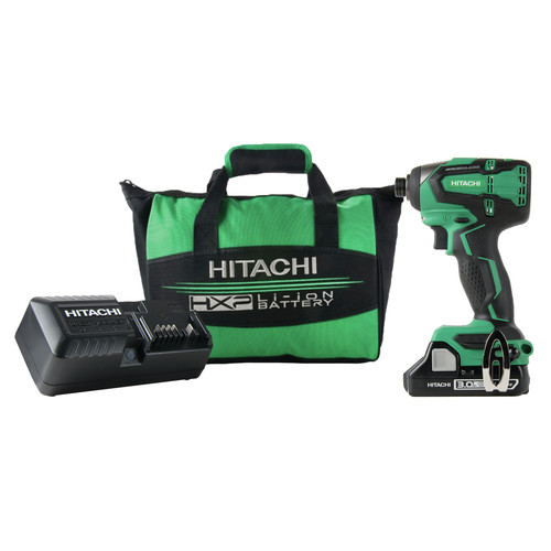 Impact Drivers | Hitachi WH18DBFL2S 18V Cordless COMPACT Lithium-Ion Brushless 1,522 in-lbs. Impact Driver Kit image number 0