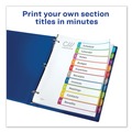 Office Jansan | Avery 11842 1 - 10 Tab 11 in. x 8.5 in. Customizable TOC Ready Index Divider Set - Multicolor (1 Set) image number 5